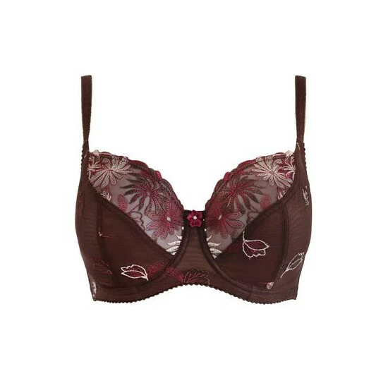 Pour Moi Black Fuller Cup St Tropez Peach/Mulberry Full Cup Bra 8 Pour Moi Black Fuller Cup St Tropez Peach/Mulberry Full Cup Bra - Image 8