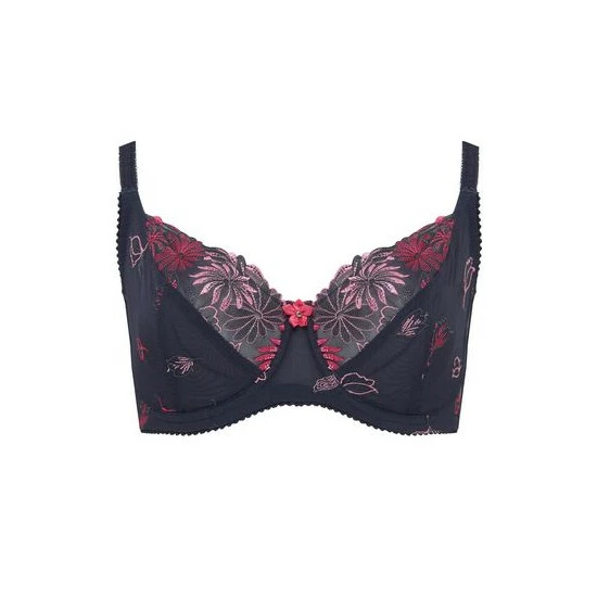Pour Moi Black Fuller Cup St Tropez Peach/Mulberry Full Cup Bra 11 Pour Moi Black Fuller Cup St Tropez Peach/Mulberry Full Cup Bra - Image 11