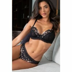 Pour Moi Black Gigi Brazilian Brief