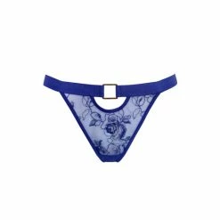 Pour Moi Blue India Embroidery Thong -Pour Moi Shop unnamed file 1337