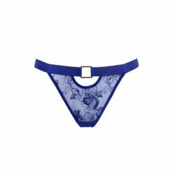 Pour Moi Blue India Embroidery Thong -Pour Moi Shop unnamed file 1339