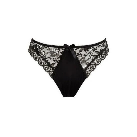 Pour Moi Black Rebel Brazilian Lace Brief 5 Pour Moi Black Rebel Brazilian Lace Brief - Image 5