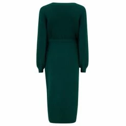 Pour Moi Green Elle Knit Midi Wrap Dress -Pour Moi Shop unnamed file 1539