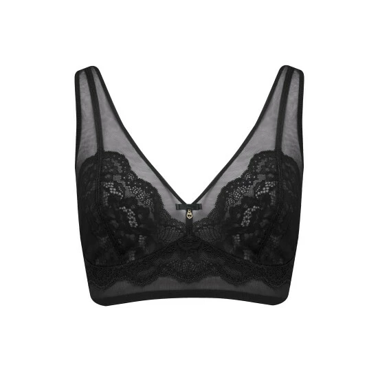 Pour Moi Black Milan DD+ Non Wired Bralette 4 Pour Moi Black Milan DD+ Non Wired Bralette - Image 4