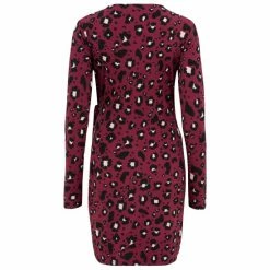 Pour Moi Berry Leopard Bryony Slinky Recycled Jersey Wrap Mini Dress -Pour Moi Shop unnamed file 1545