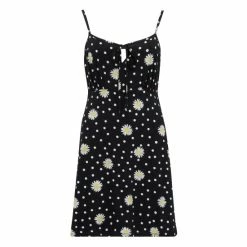 Pour Moi Black Floral Strappy Tie Front Jersey Mini Dress -Pour Moi Shop unnamed file 1561