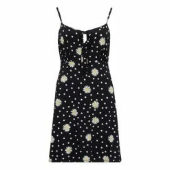 Pour Moi Black Floral Strappy Tie Front Jersey Mini Dress -Pour Moi Shop unnamed file 1563