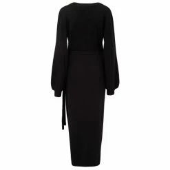 Pour Moi Black Elle Knit Midi Wrap Dress 10 Pour Moi Black Elle Knit Midi Wrap Dress -Pour Moi Shop unnamed file 1574