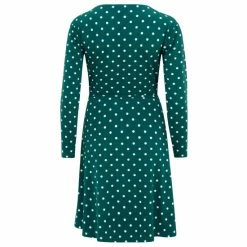 Pour Moi Green Bella Slinky Recycled Jersey Long Sleeve Dress -Pour Moi Shop unnamed file 1603