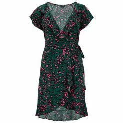 Pour Moi Green Woven Frill Wrap Beach Dress -Pour Moi Shop unnamed file 1616