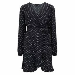Pour Moi Black Kelly Woven Viscose Balloon Sleeve Frill Wrap Dress 10 Pour Moi Black Kelly Woven Viscose Balloon Sleeve Frill Wrap Dress -Pour Moi Shop unnamed file 1632