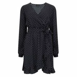Pour Moi Black Kelly Woven Viscose Balloon Sleeve Frill Wrap Dress 12 Pour Moi Black Kelly Woven Viscose Balloon Sleeve Frill Wrap Dress -Pour Moi Shop unnamed file 1634