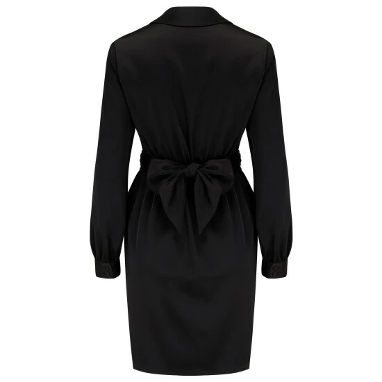 unnamed-file-1640.jpg Pour Moi Black Maisie Satin Wrap Front Collar Mini Dress -Pour Moi Shop unnamed file 1640