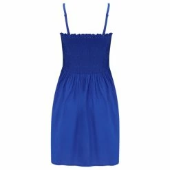 Pour Moi Cobalt Blue Removable Straps Shirred Bodice Short Dress -Pour Moi Shop unnamed file 1674