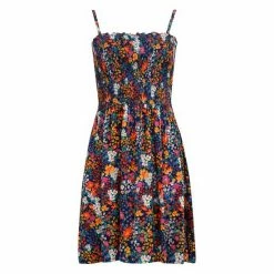 Pour Moi Cobalt Blue Removable Straps Shirred Bodice Short Dress -Pour Moi Shop unnamed file 1676