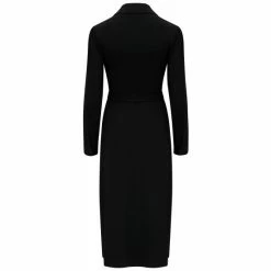 Pour Moi Black Bailey Slinky Recycled Jersey Midi Shirt Dress -Pour Moi Shop unnamed file 1682