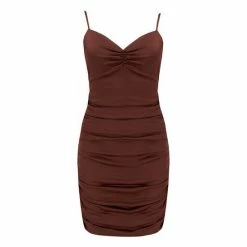 Pour Moi Black Floral Elena Stretch Satin Bodycon Mini Dress -Pour Moi Shop unnamed file 1691