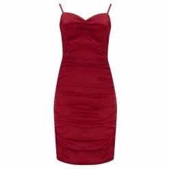 Pour Moi Black Floral Elena Stretch Satin Bodycon Mini Dress -Pour Moi Shop unnamed file 1692