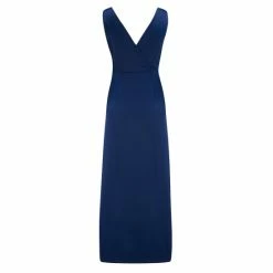 Pour Moi Blue Millie Satin Woven Plunge Maxi Dress -Pour Moi Shop unnamed file 1704