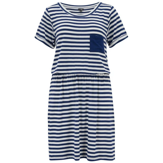 unnamed-file-1710.jpg Pour Moi White & Navy Blue Stripe Jersey T-Shirt Beach Dress -Pour Moi Shop unnamed file 1710