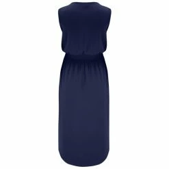 Pour Moi Blue Jenny Shirred Waist Midi Jersey Dress -Pour Moi Shop unnamed file 1730