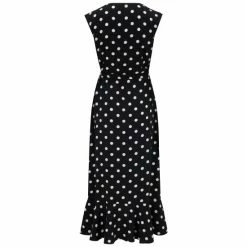 Pour Moi Black & White Polka Dot Spot Midaxi Wrap Beach Dress -Pour Moi Shop unnamed file 1737