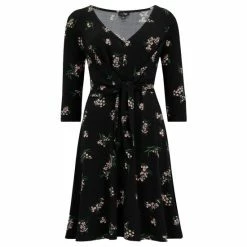 Pour Moi Black Blair Slinky Recycled Jersey Tie Waist Dress -Pour Moi Shop unnamed file 1744