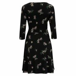 Pour Moi Black Blair Slinky Recycled Jersey Tie Waist Dress -Pour Moi Shop unnamed file 1745