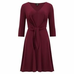 Pour Moi Black Blair Slinky Recycled Jersey Tie Waist Dress -Pour Moi Shop unnamed file 1747