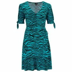 Pour Moi Black Floral Bella Slinky Recycled Jersey Tie Sleeve Tea Dress -Pour Moi Shop unnamed file 1757