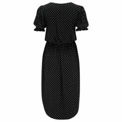 Pour Moi Black Jenny Puff Sleeve Jersey Midi Dress -Pour Moi Shop unnamed file 1762