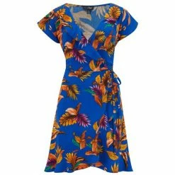 Pour Moi Blue Woven Wrap Beach Dress -Pour Moi Shop unnamed file 1828