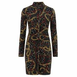 Pour Moi Black Brooke Recycled Jersey Ruched Front Shirt Dress -Pour Moi Shop unnamed file 1850