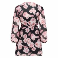 Pour Moi Black Natalya Chiffon Wrap Front Dress -Pour Moi Shop unnamed file 1918