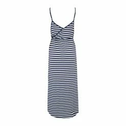 Pour Moi Navy Blue Stripe Jersey Wrap Front Cami Midi Dress -Pour Moi Shop unnamed file 1978