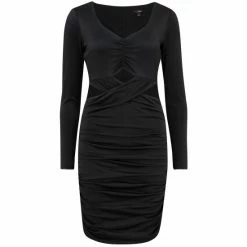 Pour Moi Black Nina Shine Jersey Cut Out Mini Bodycon Dress -Pour Moi Shop unnamed file 1989