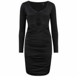 Pour Moi Black Nina Shine Jersey Cut Out Mini Bodycon Dress -Pour Moi Shop unnamed file 1991