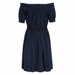 Pour Moi Blue Eloise Puff Sleeve Woven Bardot Dress -Pour Moi Shop unnamed file 1997