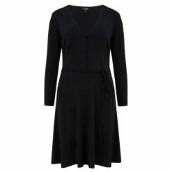 Pour Moi Black Bella Slinky Jersey Long Sleeve Tea Dress -Pour Moi Shop unnamed file 2006