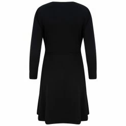 Pour Moi Black Bella Slinky Jersey Long Sleeve Tea Dress -Pour Moi Shop unnamed file 2007