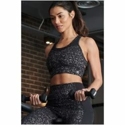 Pour Moi Black Energy Reflective Mesh Insert Crop Top - Low Impact -Pour Moi Shop unnamed file 203