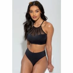 Pour Moi Black Space High Neck Underwired Cami Top 2 Pour Moi Black Space High Neck Underwired Cami Top -Pour Moi Shop unnamed file 2041