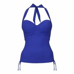 Pour Moi Dark Blue Soleil Lightly Padded Underwired Multiway Tankini -Pour Moi Shop unnamed file 2068