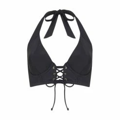 Pour Moi Black India Recycled Longline Underwired Halter Top -Pour Moi Shop unnamed file 2087