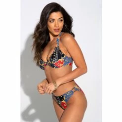 Alternative view of Pour Moi Black Riviera Front Fastening Non Padded Underwired Top
