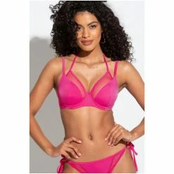 Pour Moi Pink Glamazon Underwired Double Strap Top