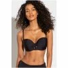 Pour Moi Black Santa Cruz Strapless Lightly Padded Underwired Top
