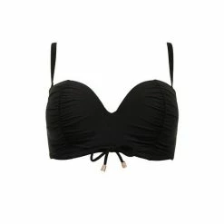 Pour Moi Black Santa Cruz Strapless Lightly Padded Underwired Top -Pour Moi Shop unnamed file 2184