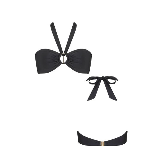 Pour Moi Black India Bandeau Top With Removable Halter 4 Pour Moi Black India Bandeau Top With Removable Halter - Image 4
