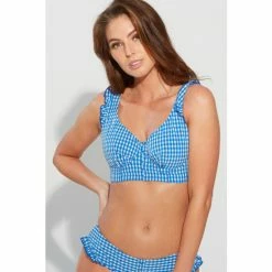 Pour Moi White Sicily Underwired Longline Frill Top